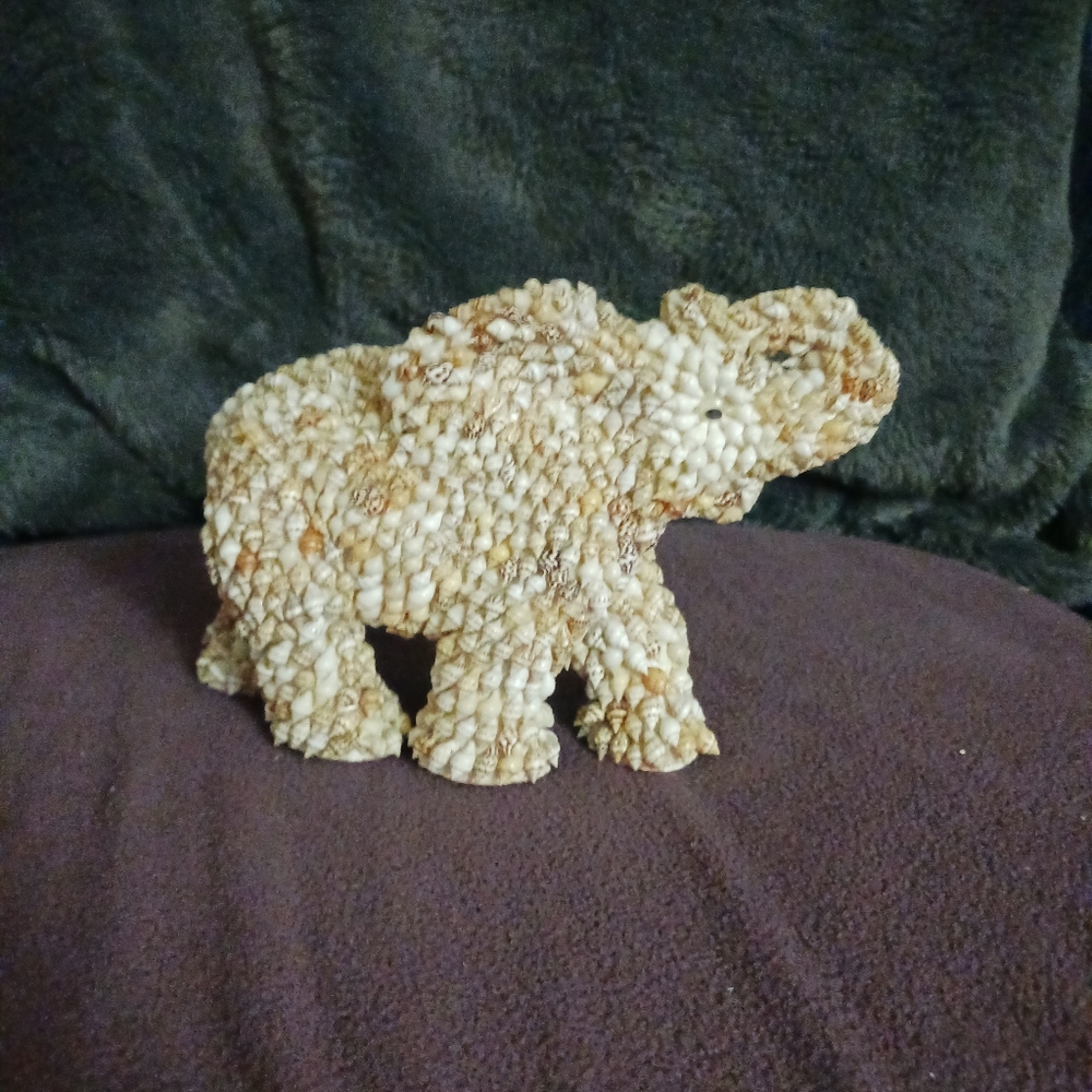 Vintage Shell Elephant